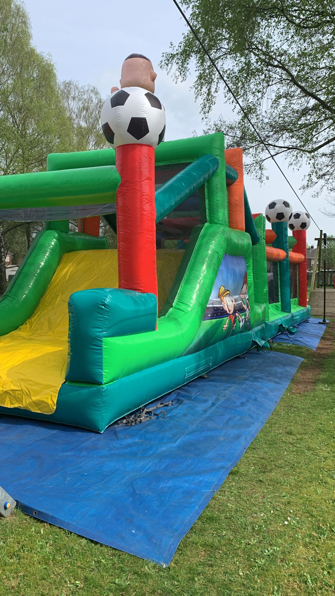 Stormbaan 14x3,8 m - voetbal