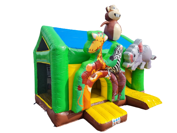 Springkussen multiplay 5x4 m - jungle