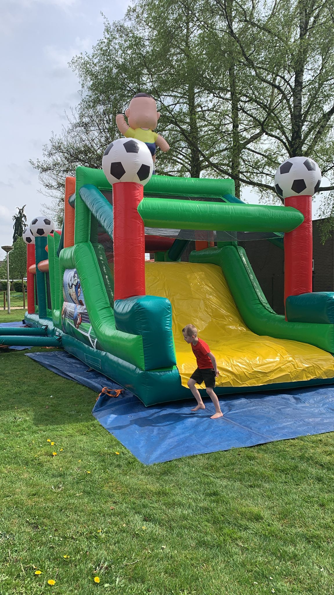 Stormbaan 14x3,8 m - voetbal