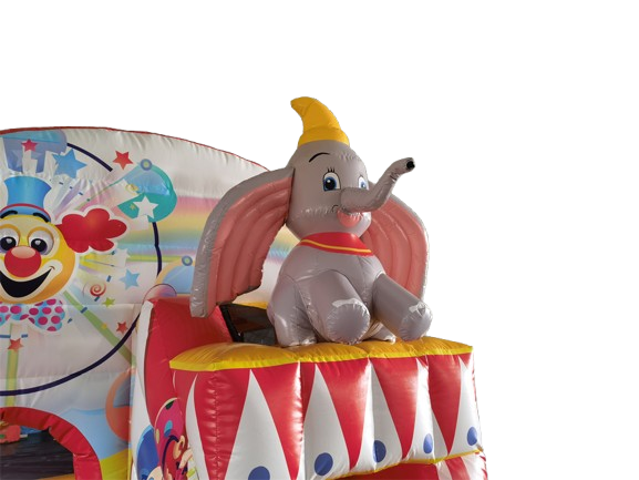 Springkussen 3,9x2,8 m - Zirkus