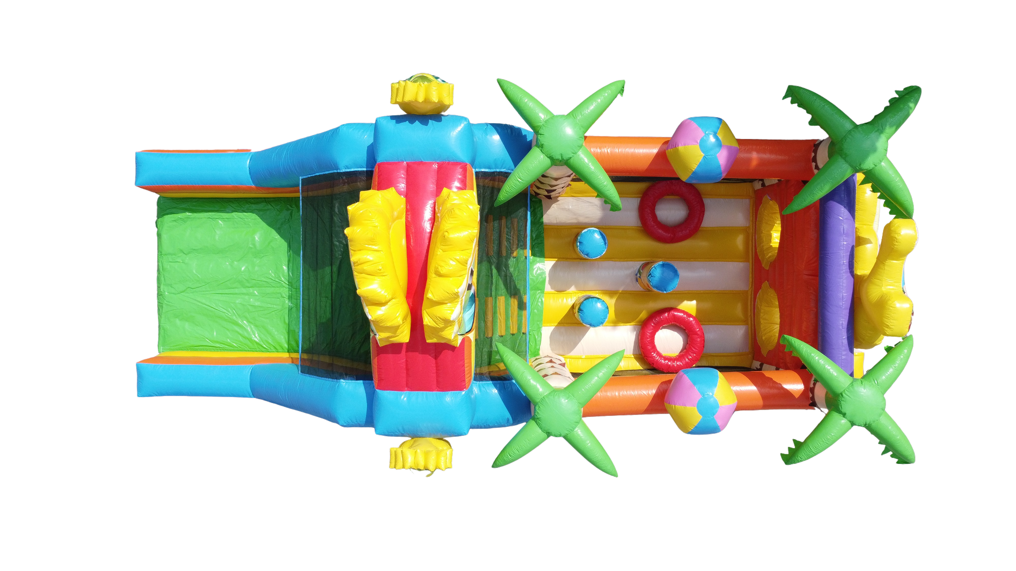 Stormbaan beach met glijbaan - 10x3,1 m