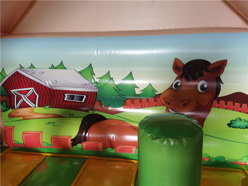 Springkussen 4,5x4 m - paard 