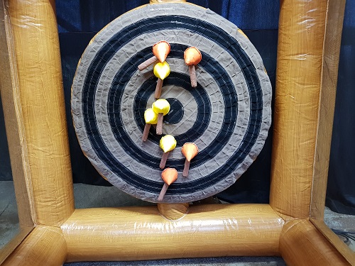 Bijlwerpen opblaasbaar 3x2,4x2,85m 