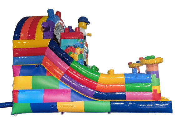 Glijbaan bouwblokken - 6,4x3,3 m