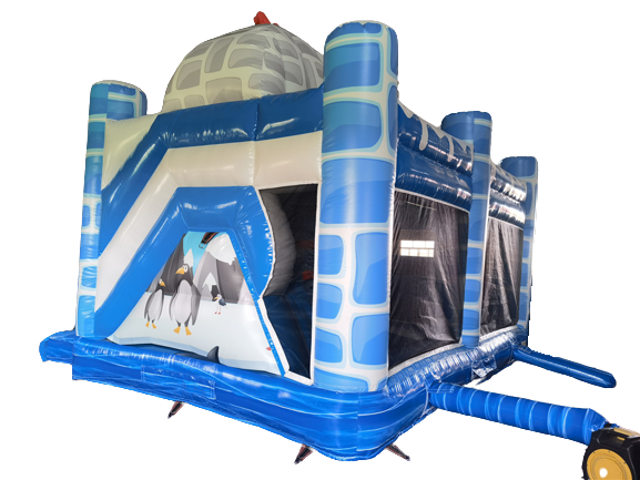 Springkussen multiplay - winterthema pinguin  5x6 m 