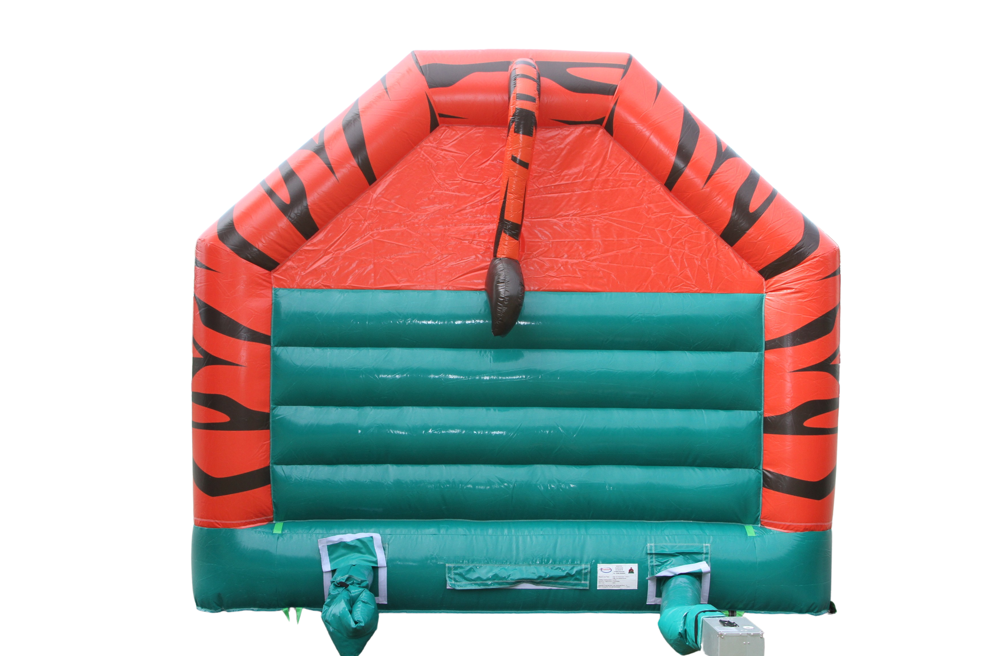 Springkussen 4,5x4 m - tijger