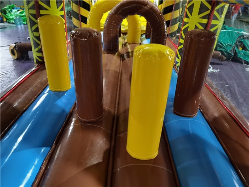 Stormbaan bouwplaats met glijbaan 17,5x3,8 m