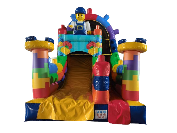 Glijbaan bouwblokken - 6,4x3,3 m