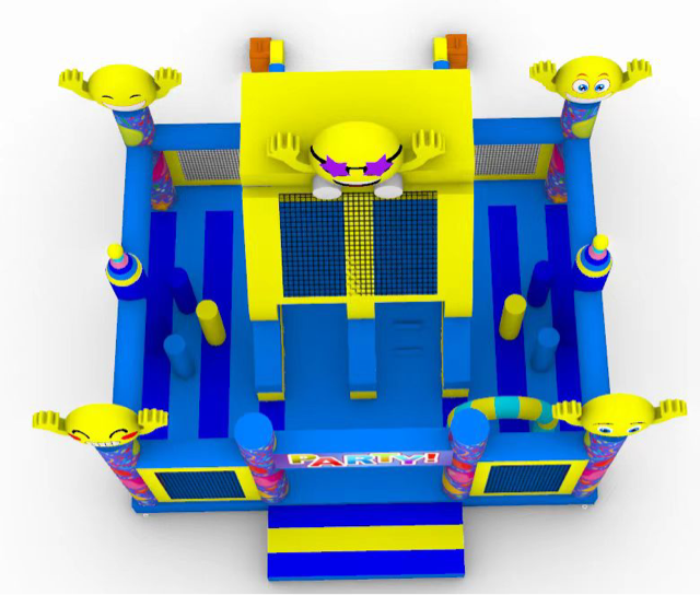 Springkussen multiplay party - 6x6,5 m