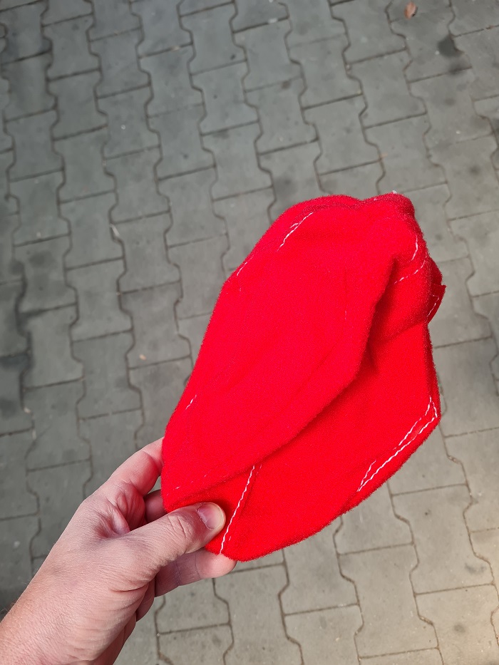 3 stuks - Klittenband overtrek  voor voetbaldarten - roed