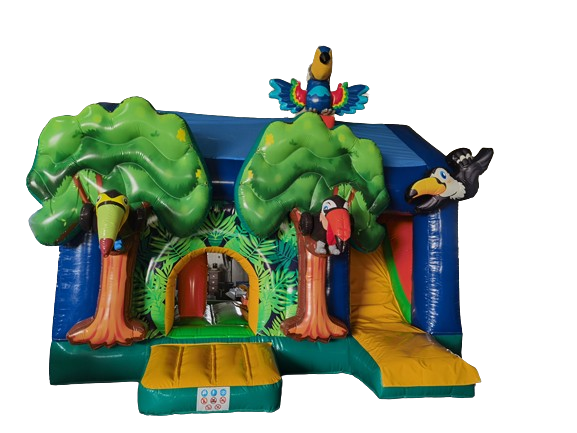 Springkussen multiplay 5x4 m - Toekan