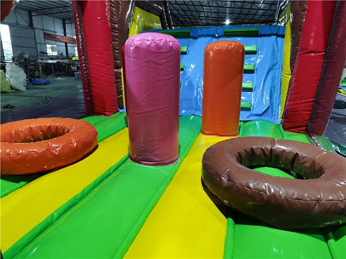 Stormbaan boerderij met glijbaan - 10x3,1 m