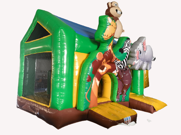 Springkussen multiplay 5x4 m - jungle