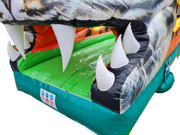 Buikglijbaan / waterglijbaan - tijger - 10x2,5m