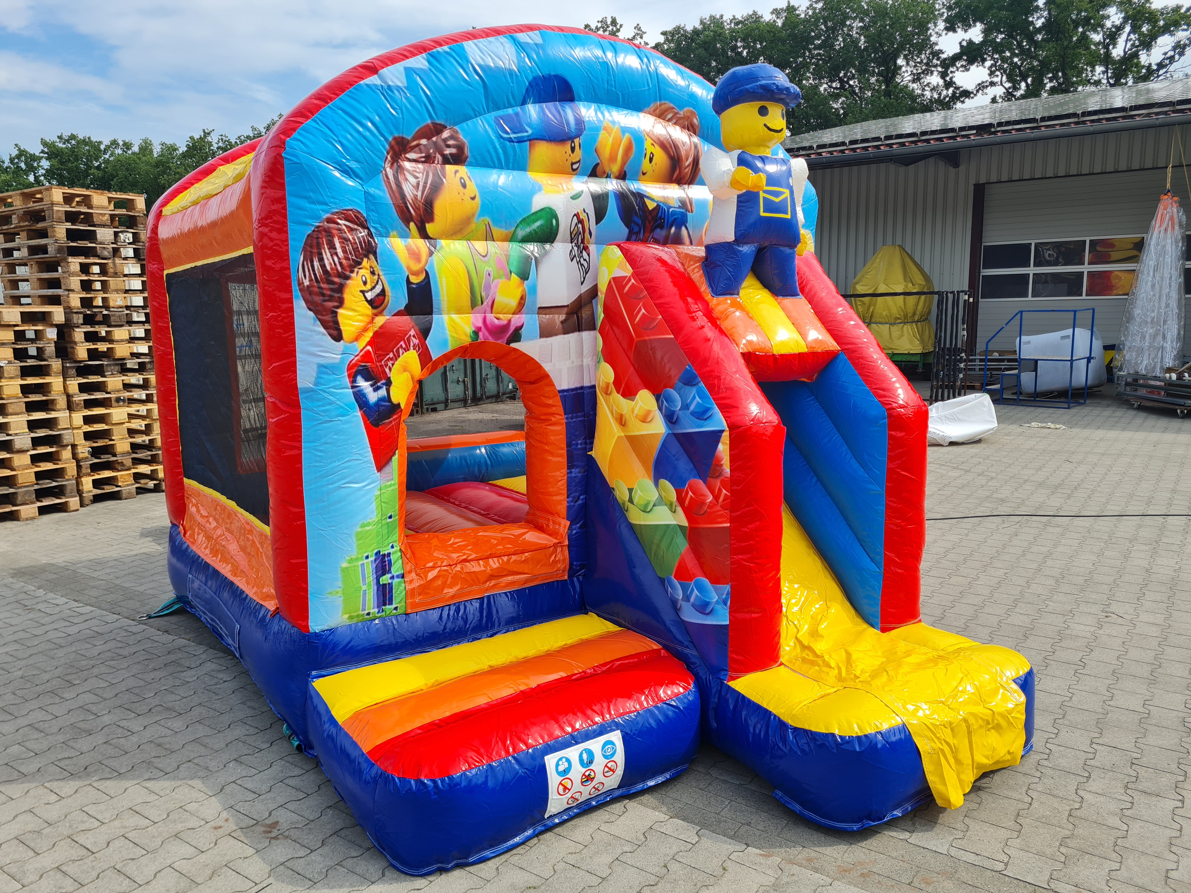 Springkussen  bouwsteen - 3,9x2,8 m 