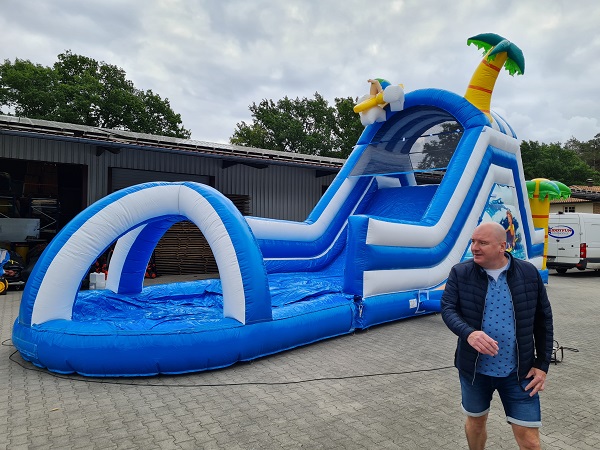 Glijbaan - tobbedansbaan - 15x4 m