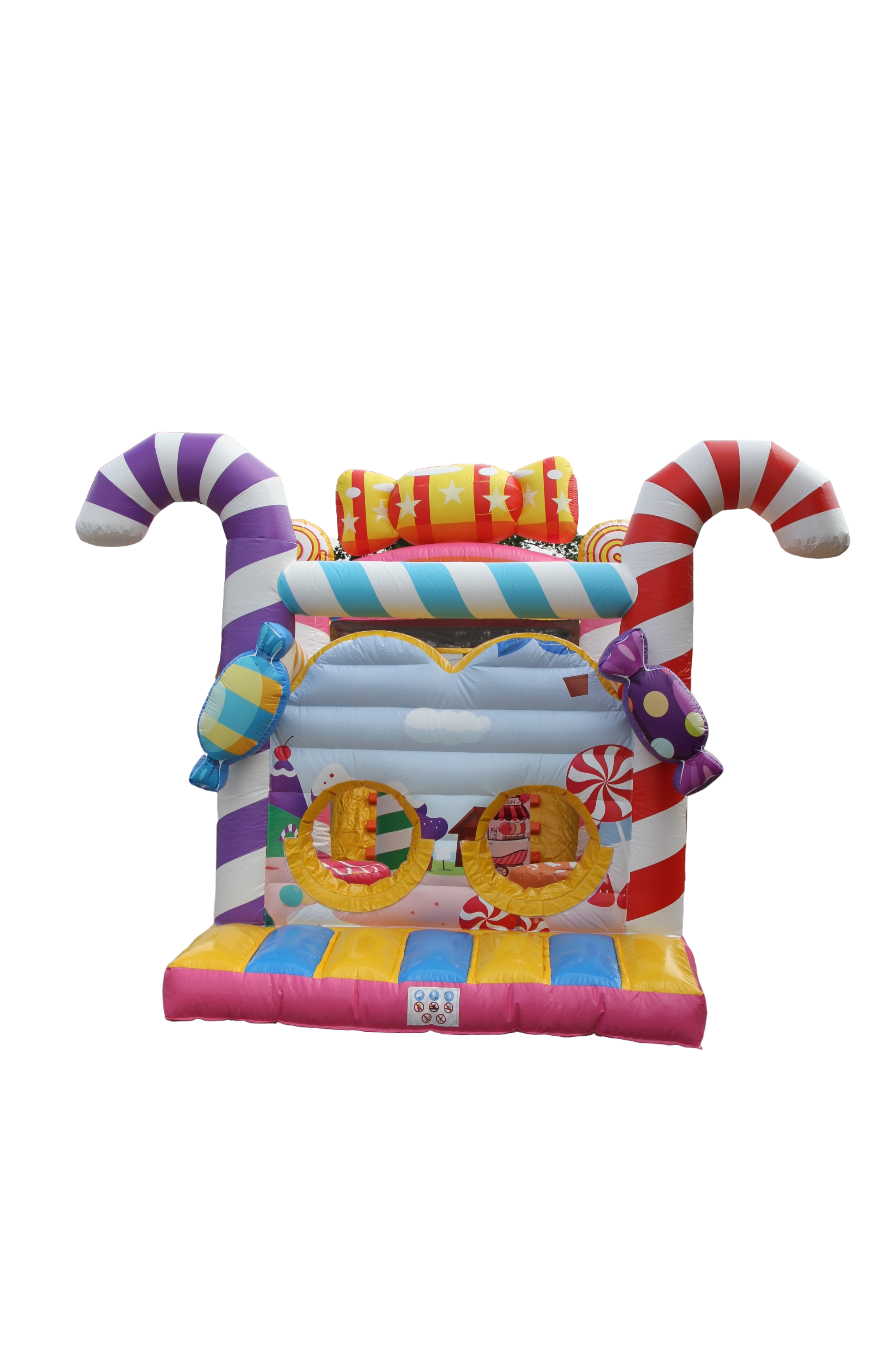 Stormbaan candy met glijbaan - 10x3,1 m