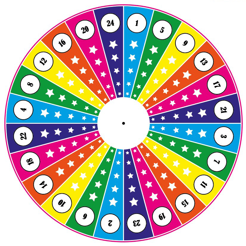 Rad van Fortuin - 24 Sterren - met Statief